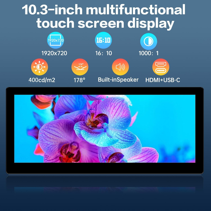 10,3-calowy mały monitor dotyk – Pc Gaming On Android recenzja i cena
