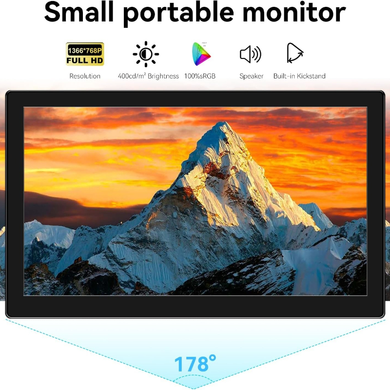 Mały monitor dotykowy 10,1 cal – Pc Gaming On Android recenzja i cena
